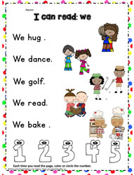 Sight Word to Read - we